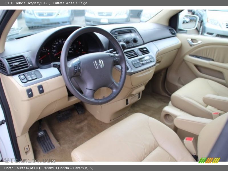 Taffeta White / Beige 2010 Honda Odyssey EX-L