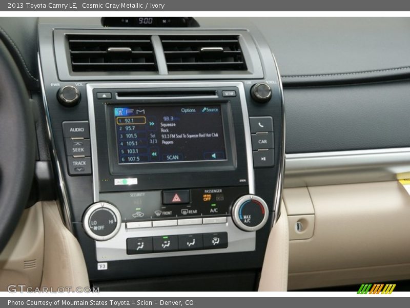 Controls of 2013 Camry LE