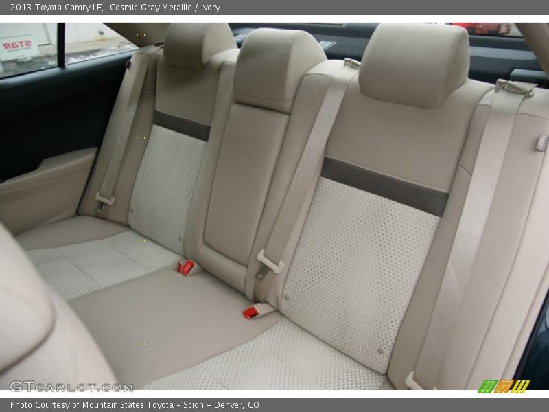 Rear Seat of 2013 Camry LE