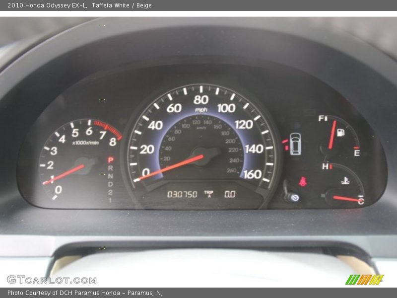 Taffeta White / Beige 2010 Honda Odyssey EX-L