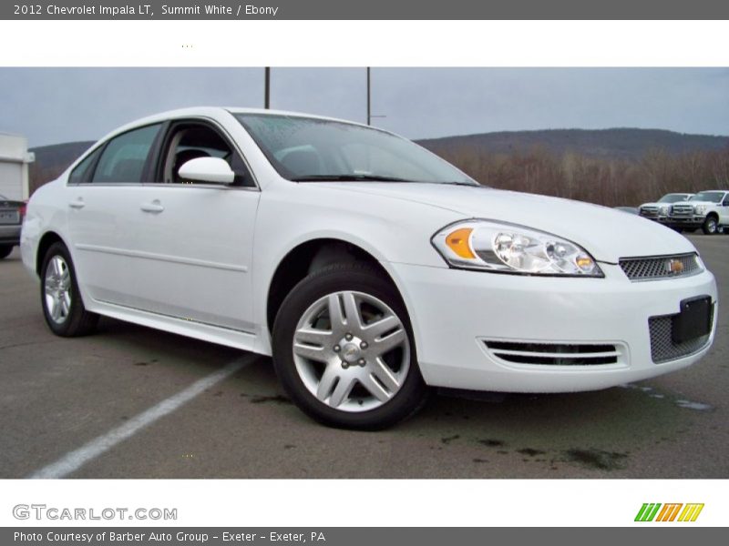 Summit White / Ebony 2012 Chevrolet Impala LT