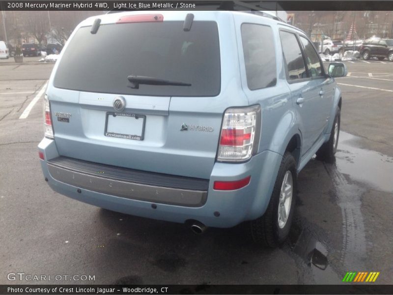 Light Ice Blue Metallic / Stone 2008 Mercury Mariner Hybrid 4WD