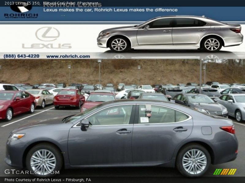 Nebula Gray Pearl / Parchment 2013 Lexus ES 350