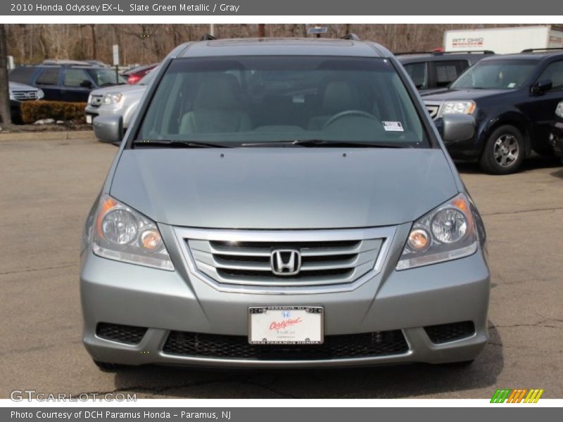 Slate Green Metallic / Gray 2010 Honda Odyssey EX-L