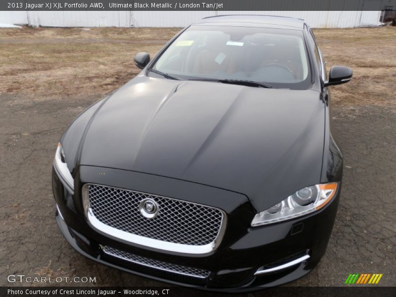 Ultimate Black Metallic / London Tan/Jet 2013 Jaguar XJ XJL Portfolio AWD