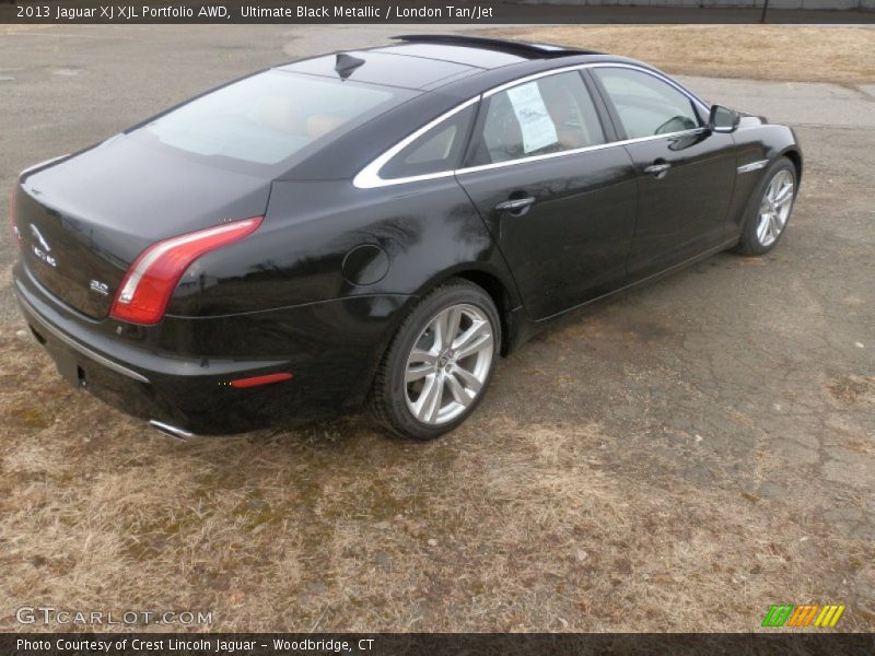Ultimate Black Metallic / London Tan/Jet 2013 Jaguar XJ XJL Portfolio AWD