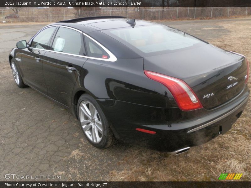 Ultimate Black Metallic / London Tan/Jet 2013 Jaguar XJ XJL Portfolio AWD