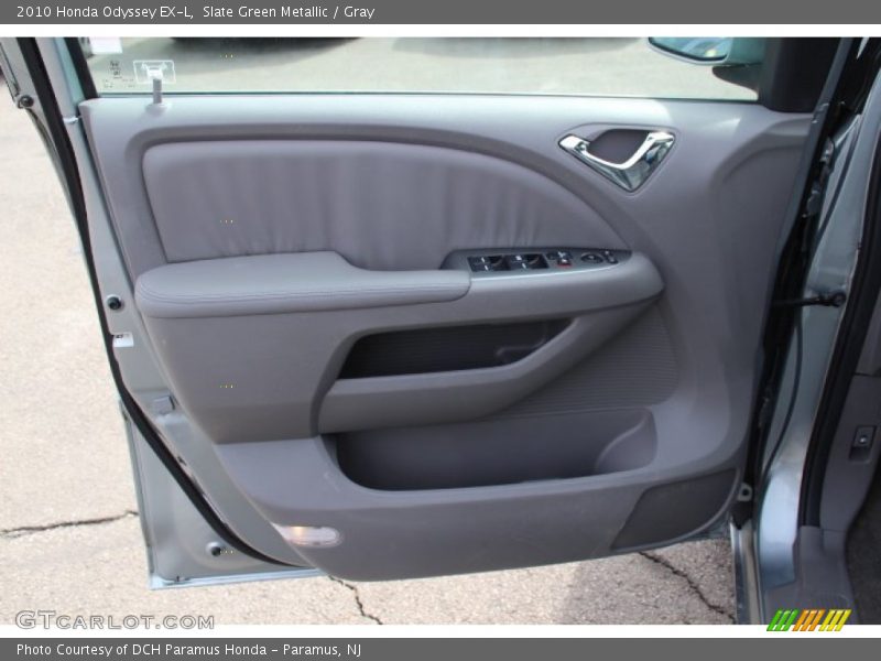 Slate Green Metallic / Gray 2010 Honda Odyssey EX-L