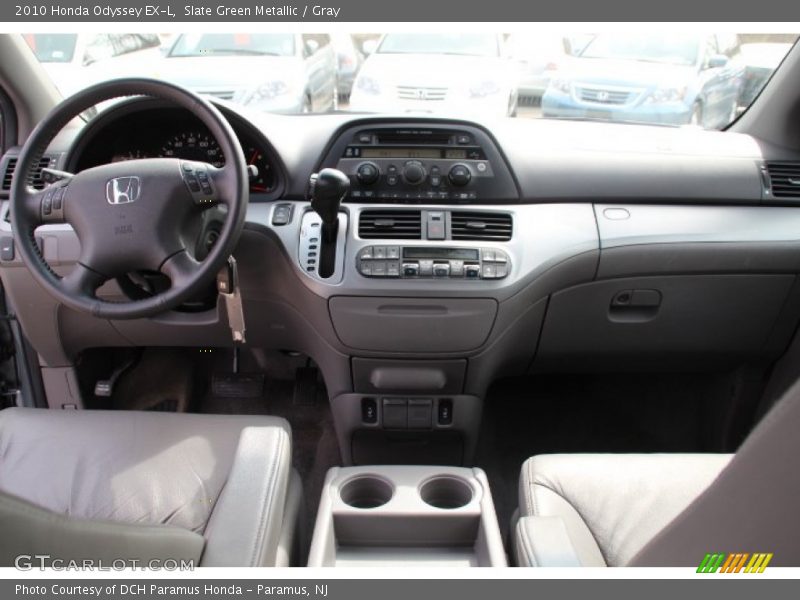 Slate Green Metallic / Gray 2010 Honda Odyssey EX-L