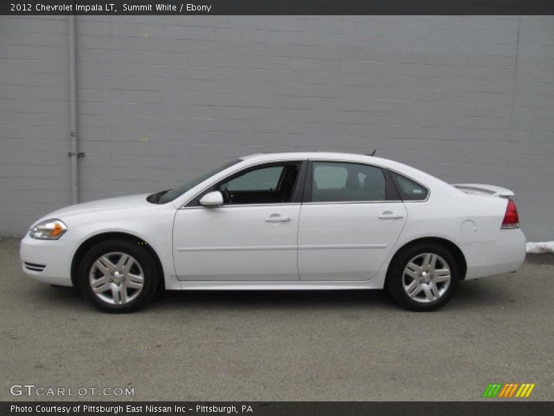 Summit White / Ebony 2012 Chevrolet Impala LT