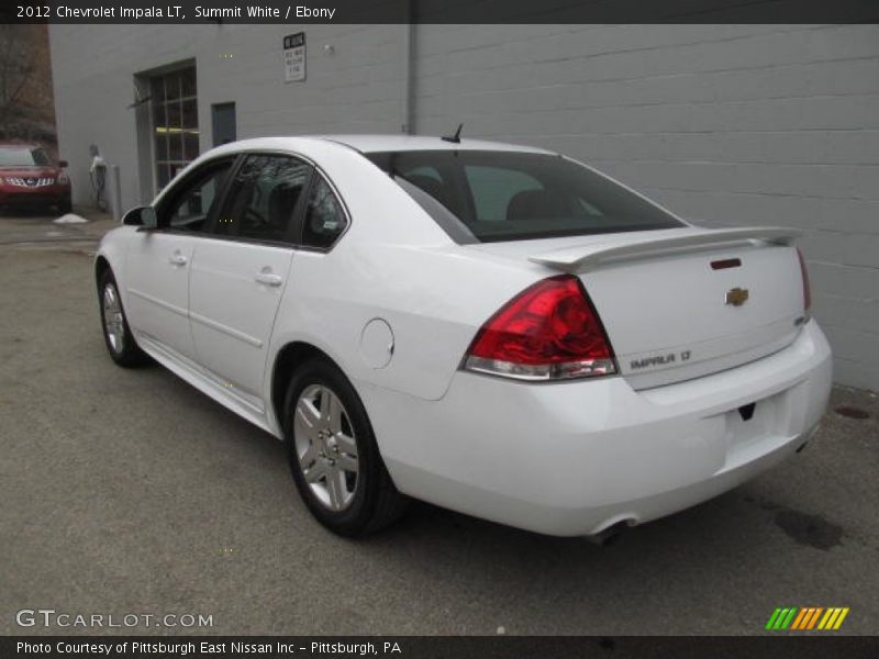 Summit White / Ebony 2012 Chevrolet Impala LT