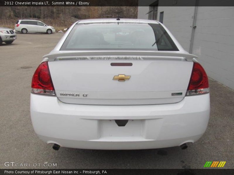 Summit White / Ebony 2012 Chevrolet Impala LT