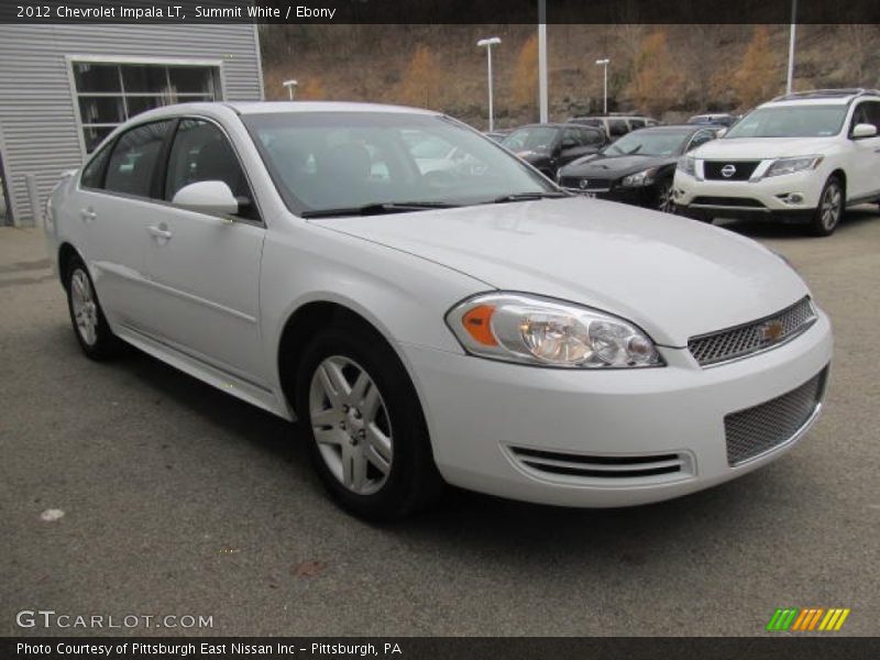 Summit White / Ebony 2012 Chevrolet Impala LT