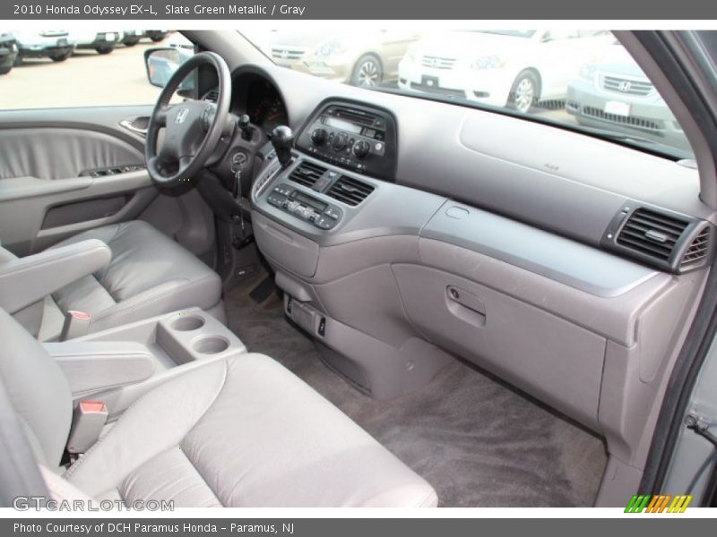Slate Green Metallic / Gray 2010 Honda Odyssey EX-L