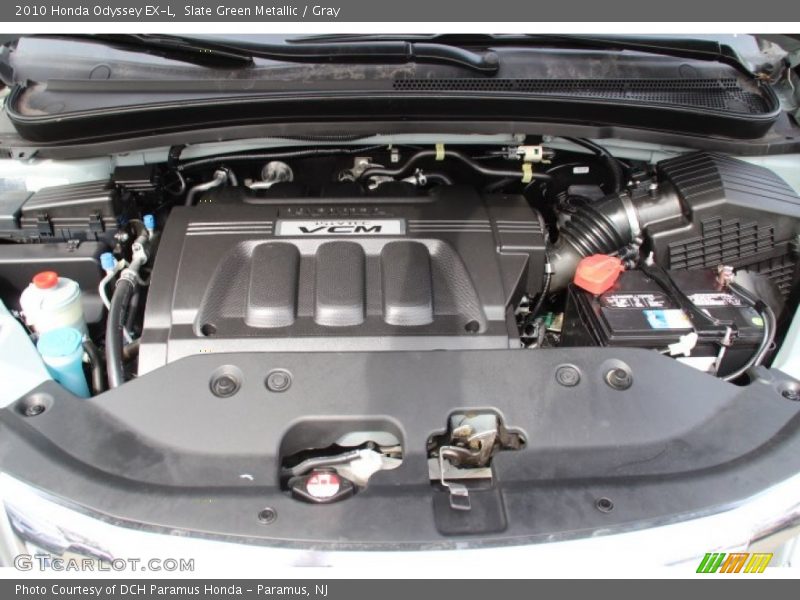 Slate Green Metallic / Gray 2010 Honda Odyssey EX-L