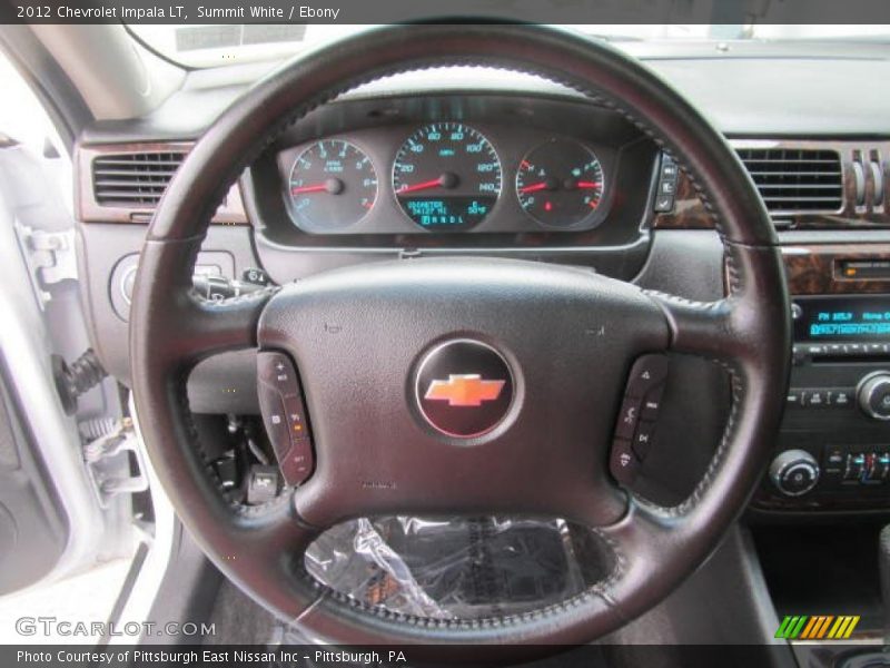 Summit White / Ebony 2012 Chevrolet Impala LT