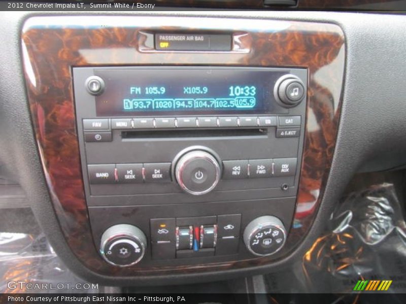 Summit White / Ebony 2012 Chevrolet Impala LT