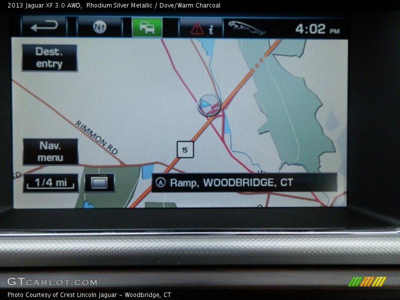 Navigation of 2013 XF 3.0 AWD