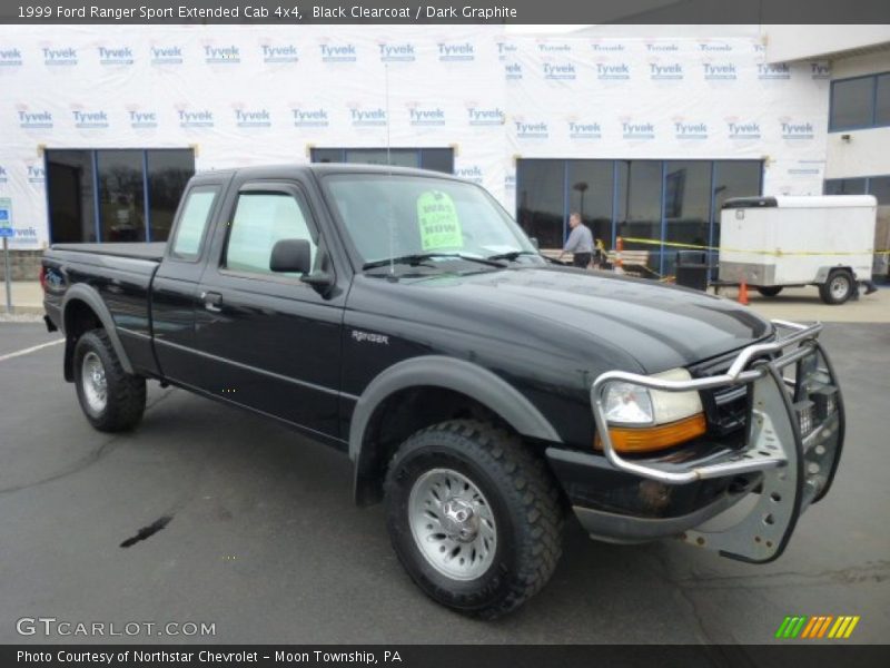 Black Clearcoat / Dark Graphite 1999 Ford Ranger Sport Extended Cab 4x4