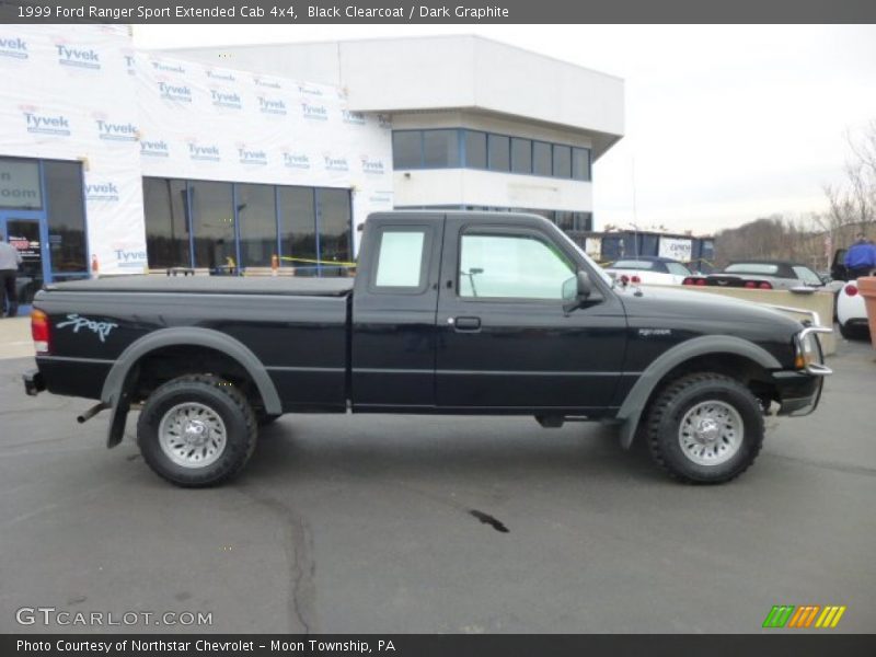 Black Clearcoat / Dark Graphite 1999 Ford Ranger Sport Extended Cab 4x4