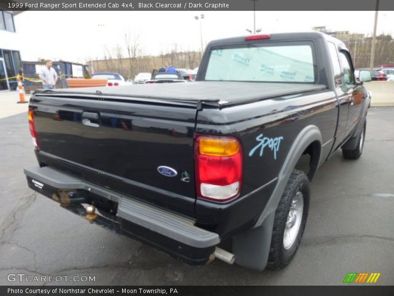 Black Clearcoat / Dark Graphite 1999 Ford Ranger Sport Extended Cab 4x4