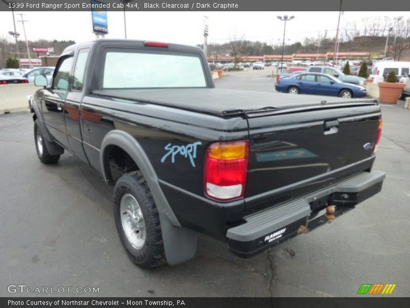 Black Clearcoat / Dark Graphite 1999 Ford Ranger Sport Extended Cab 4x4