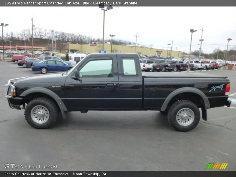 Black Clearcoat / Dark Graphite 1999 Ford Ranger Sport Extended Cab 4x4