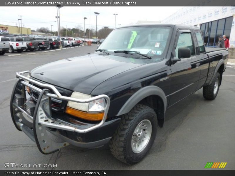 Black Clearcoat / Dark Graphite 1999 Ford Ranger Sport Extended Cab 4x4
