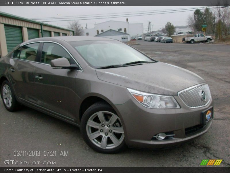 Mocha Steel Metallic / Cocoa/Cashmere 2011 Buick LaCrosse CXL AWD