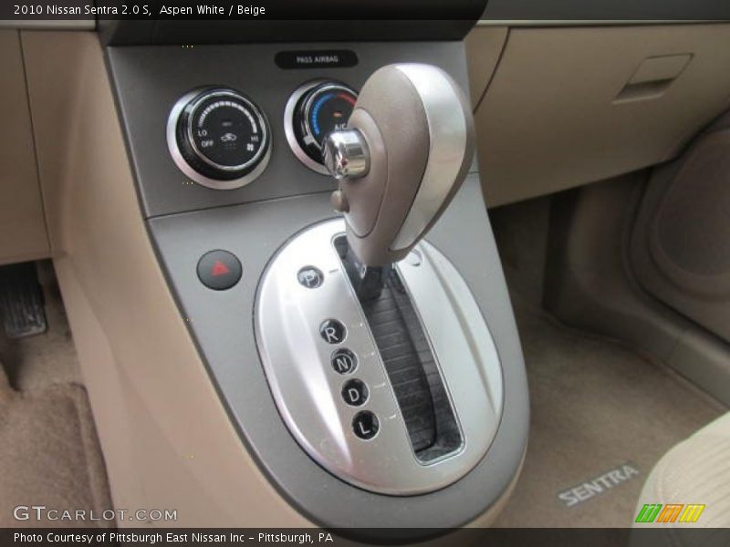  2010 Sentra 2.0 S Xtronic CVT Automatic Shifter