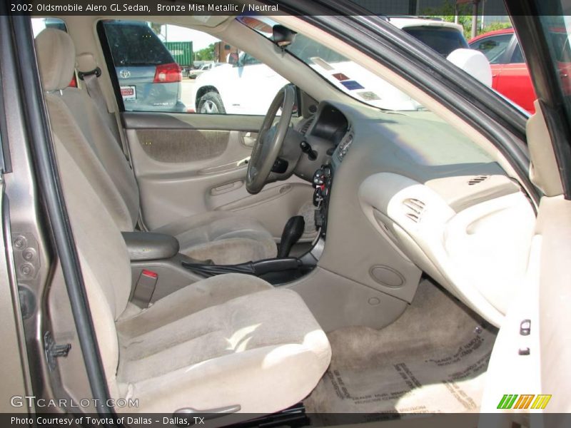 Bronze Mist Metallic / Neutral 2002 Oldsmobile Alero GL Sedan