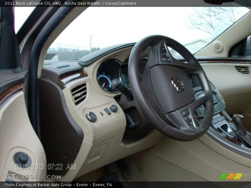 Mocha Steel Metallic / Cocoa/Cashmere 2011 Buick LaCrosse CXL AWD