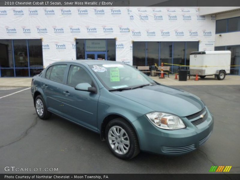 Silver Moss Metallic / Ebony 2010 Chevrolet Cobalt LT Sedan