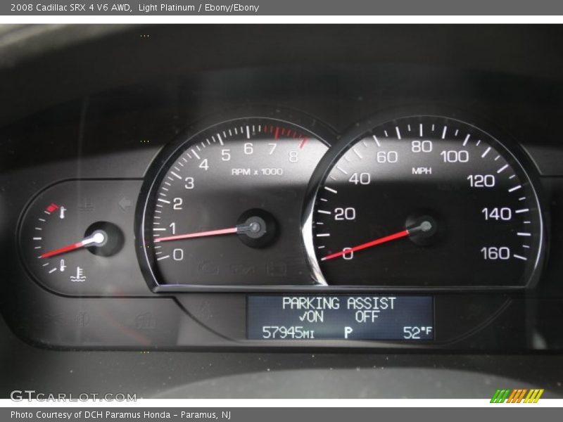 Light Platinum / Ebony/Ebony 2008 Cadillac SRX 4 V6 AWD