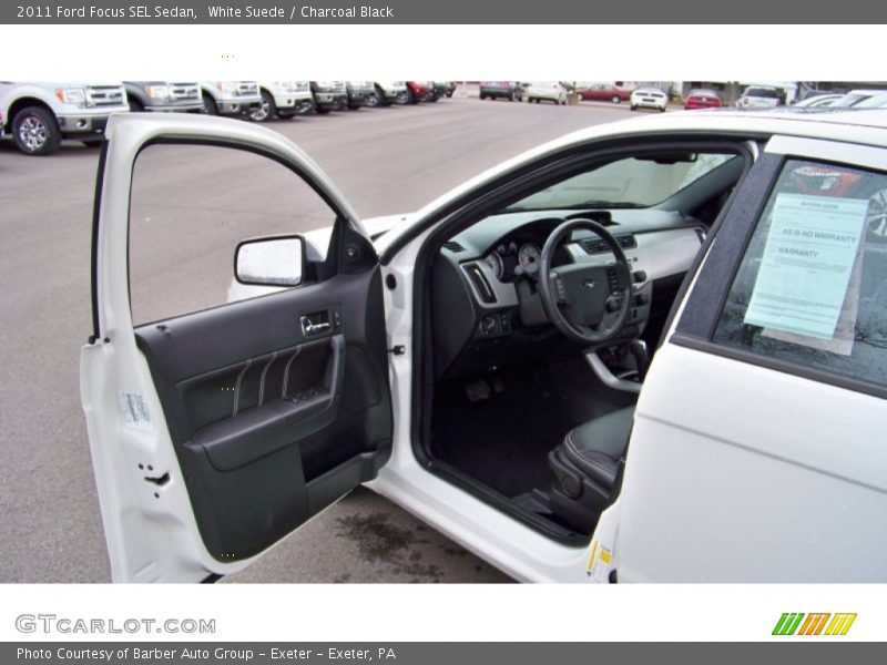 White Suede / Charcoal Black 2011 Ford Focus SEL Sedan
