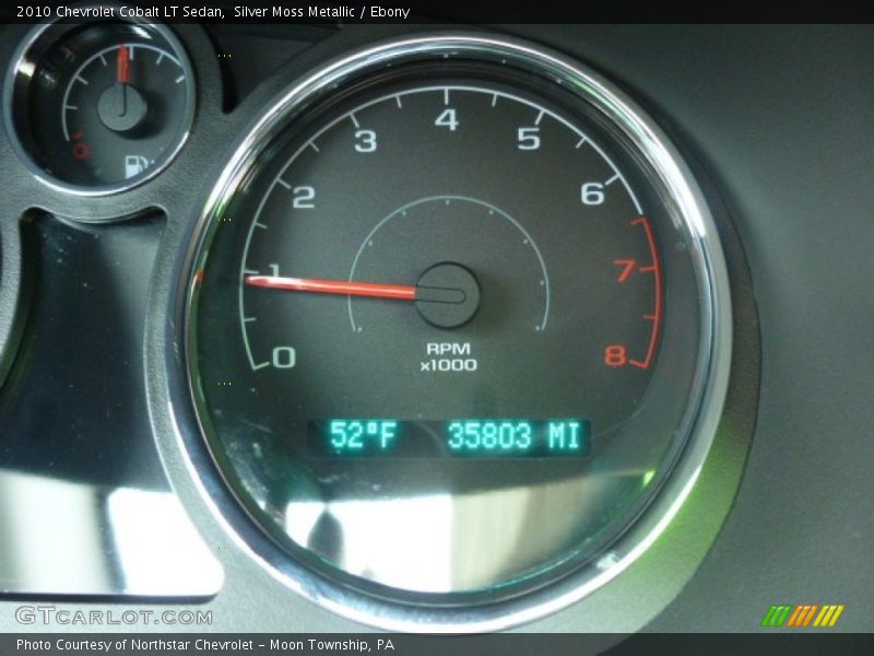 Silver Moss Metallic / Ebony 2010 Chevrolet Cobalt LT Sedan