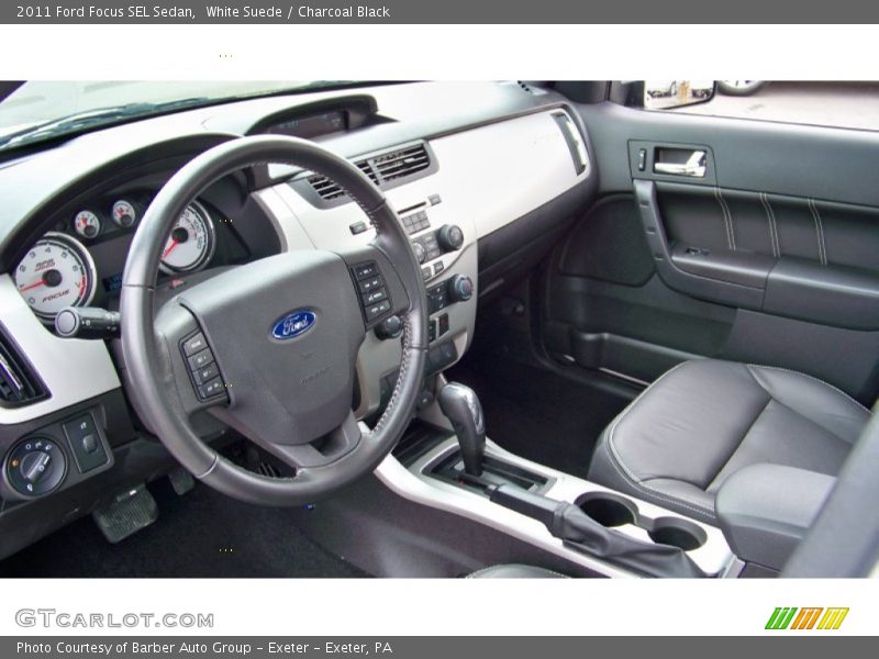 White Suede / Charcoal Black 2011 Ford Focus SEL Sedan