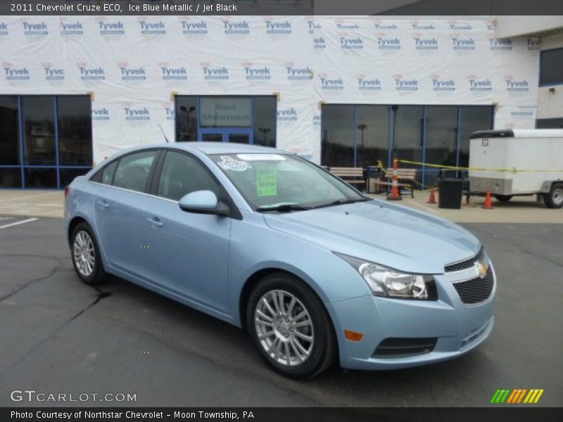 Ice Blue Metallic / Jet Black 2011 Chevrolet Cruze ECO