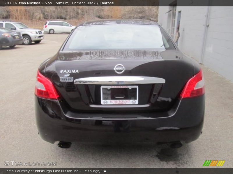 Crimson Black / Charcoal 2010 Nissan Maxima 3.5 SV Premium