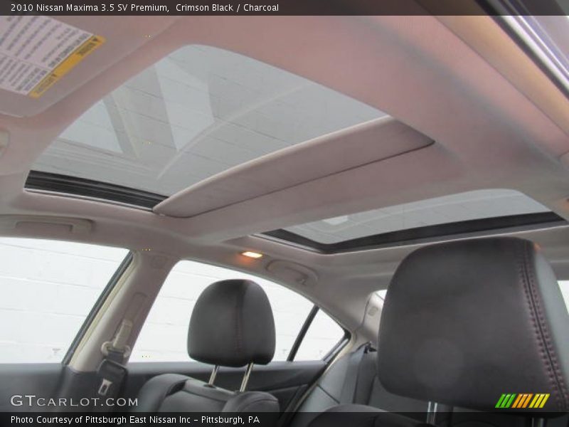 Sunroof of 2010 Maxima 3.5 SV Premium