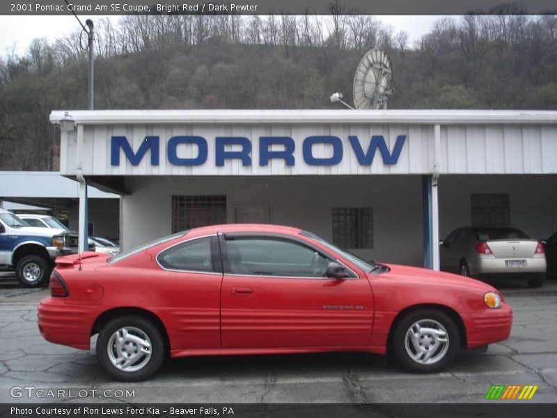 Bright Red / Dark Pewter 2001 Pontiac Grand Am SE Coupe