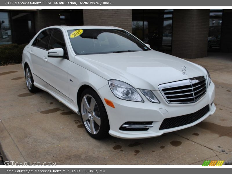 Arctic White / Black 2012 Mercedes-Benz E 350 4Matic Sedan