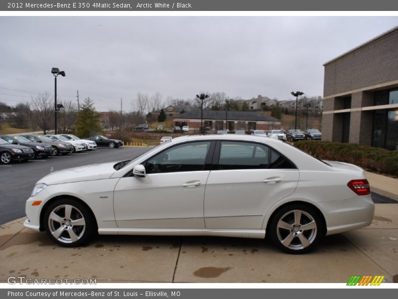 Arctic White / Black 2012 Mercedes-Benz E 350 4Matic Sedan
