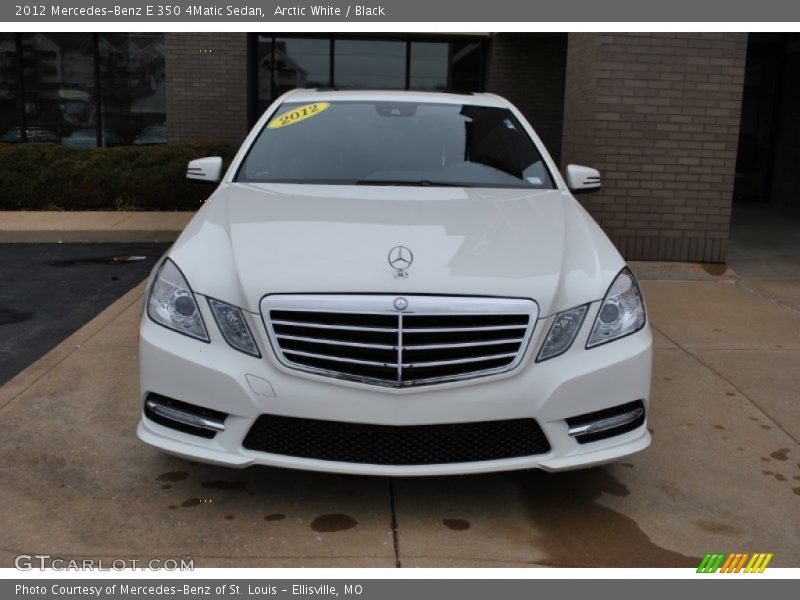 Arctic White / Black 2012 Mercedes-Benz E 350 4Matic Sedan