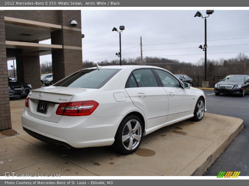 Arctic White / Black 2012 Mercedes-Benz E 350 4Matic Sedan