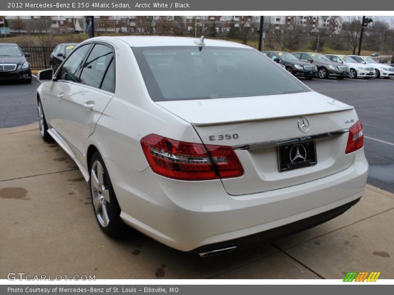 Arctic White / Black 2012 Mercedes-Benz E 350 4Matic Sedan