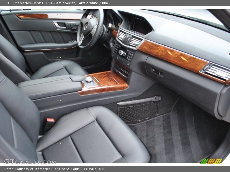 Arctic White / Black 2012 Mercedes-Benz E 350 4Matic Sedan