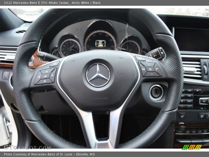 Arctic White / Black 2012 Mercedes-Benz E 350 4Matic Sedan