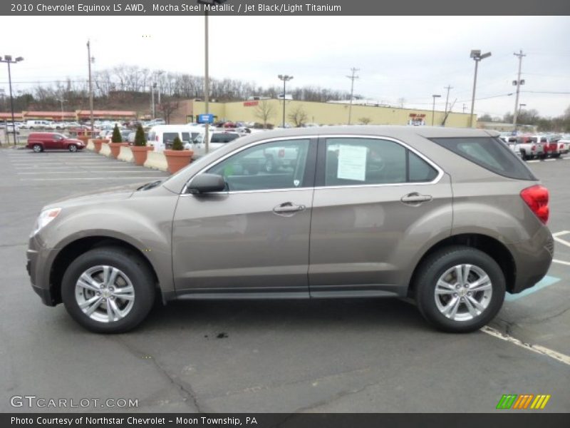Mocha Steel Metallic / Jet Black/Light Titanium 2010 Chevrolet Equinox LS AWD