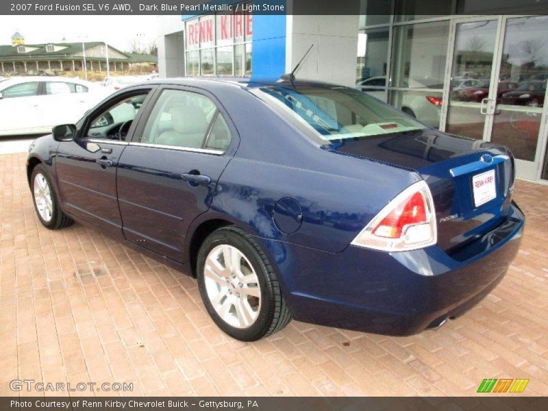 Dark Blue Pearl Metallic / Light Stone 2007 Ford Fusion SEL V6 AWD
